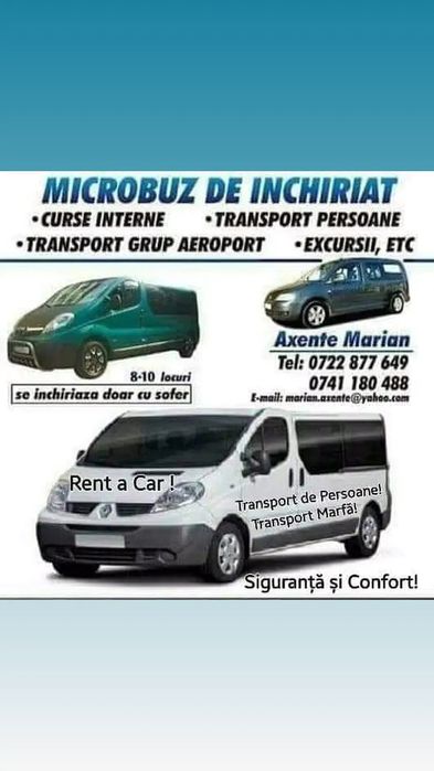 Transport de Persoane și Marfă în Regim Privat & Închirieri Auto 24/24