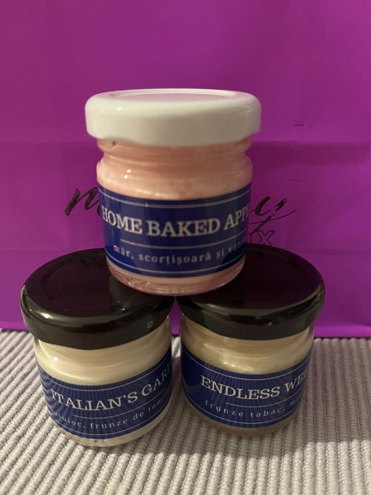 Lumânări parfumate 3 bucăți 20 lei buc