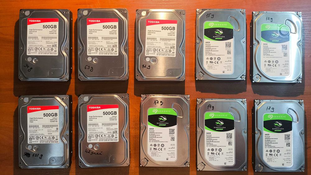 Продам жесткие диски для ПК 500 гб