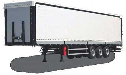 Полуприцеп шторный бортовой UzAutoTrailer 92 куб.м