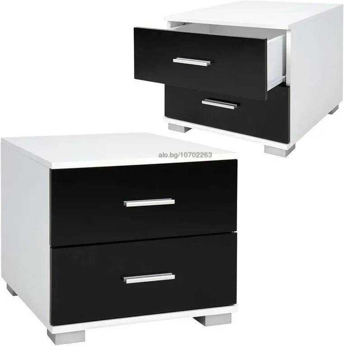 Нощно шкафче MIADOMODO 40x40x35 см 2 броя комплект