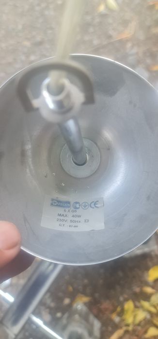 Полилей  40W крушки G9 Хром и неръждавейка