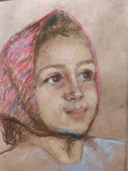 Tablou Vera Veslovschi Nitescu - pastel pe hartie