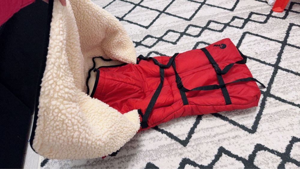 Sac pentru sanie, imbalnit