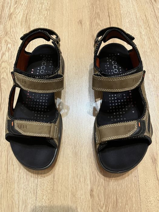 Мужские сандали ECCO, кожанные Yak, р 40, коричневые.