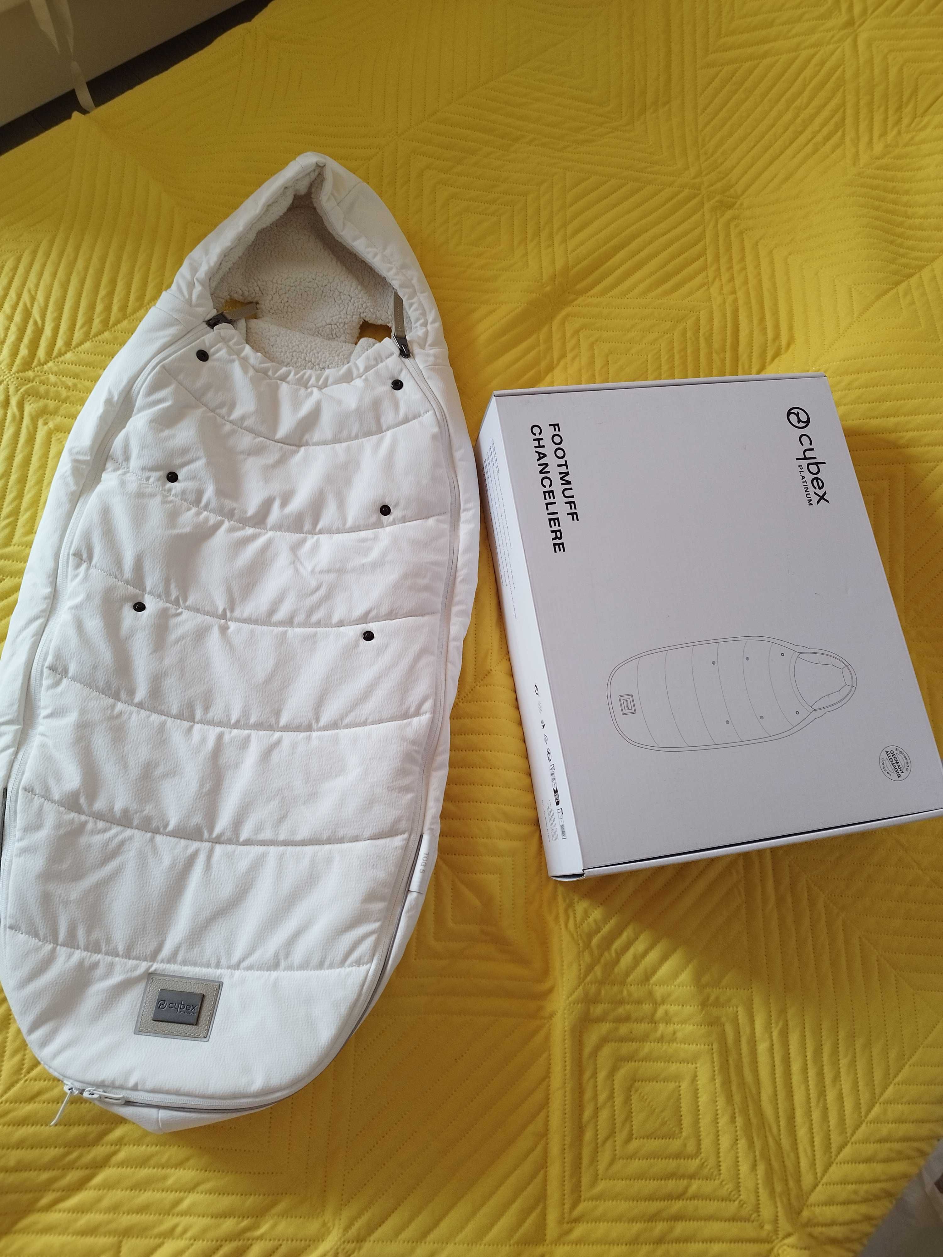 Cybex platinum/ off white/blanc. Чувал за количка