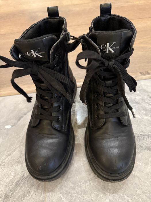 Кожени боти деца Calvin Klein