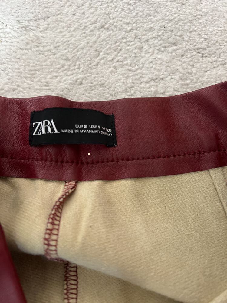 Кожен панталон Zara