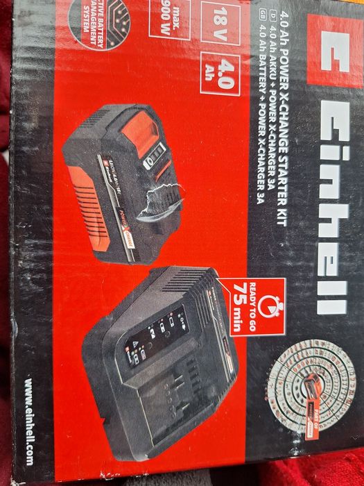 Einhell acumulator 4ah-incarcator 3A- 18 v