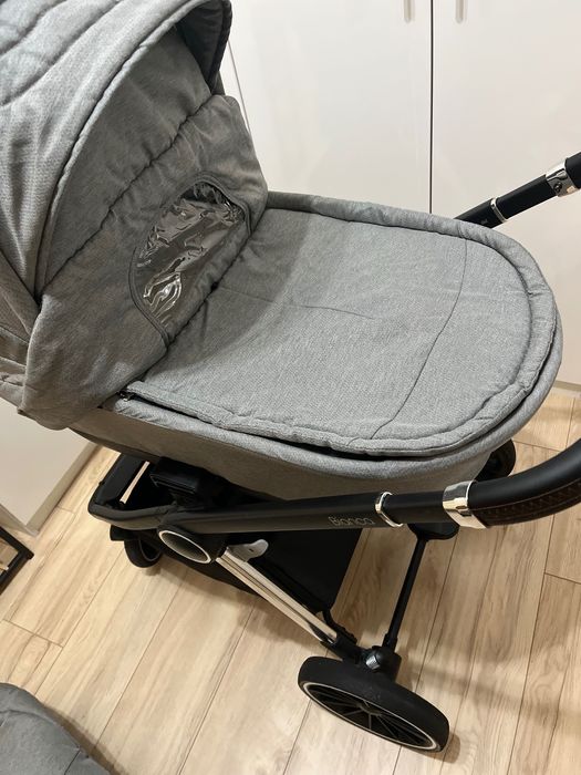 Бебешка количка 3в1 Lorelli Bianca, Grey