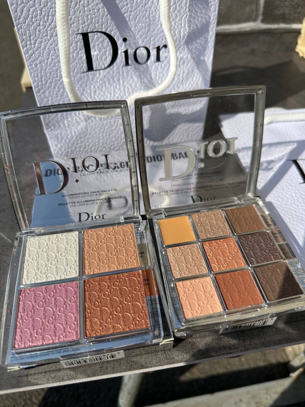 Dior тени и хайлайтер