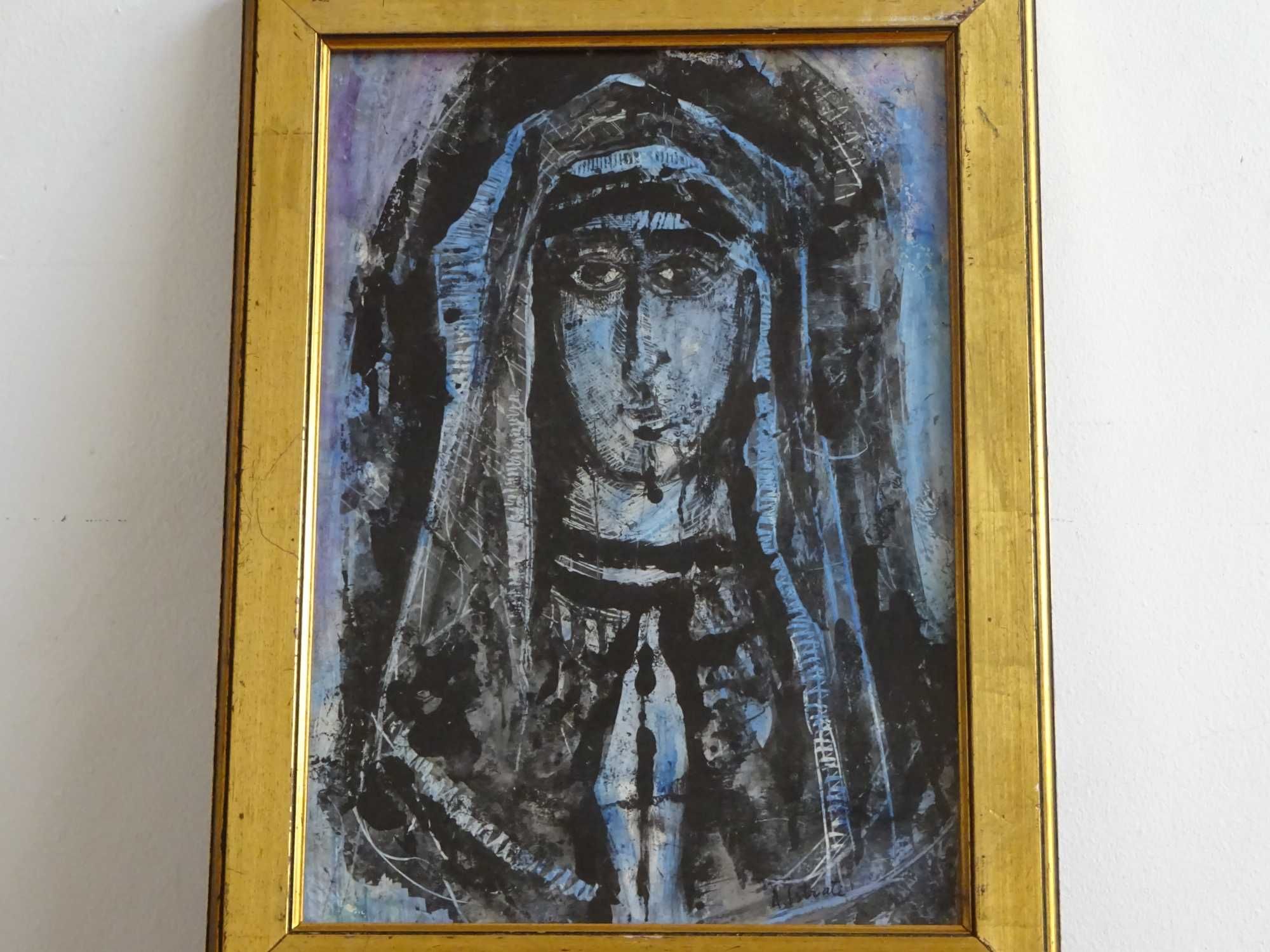 Tablou vechi, Alexandru Istrati - ’Muza’, tehnica mixta