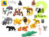 SET TIP lego duplo animale zoo leu pisica girafa elefant