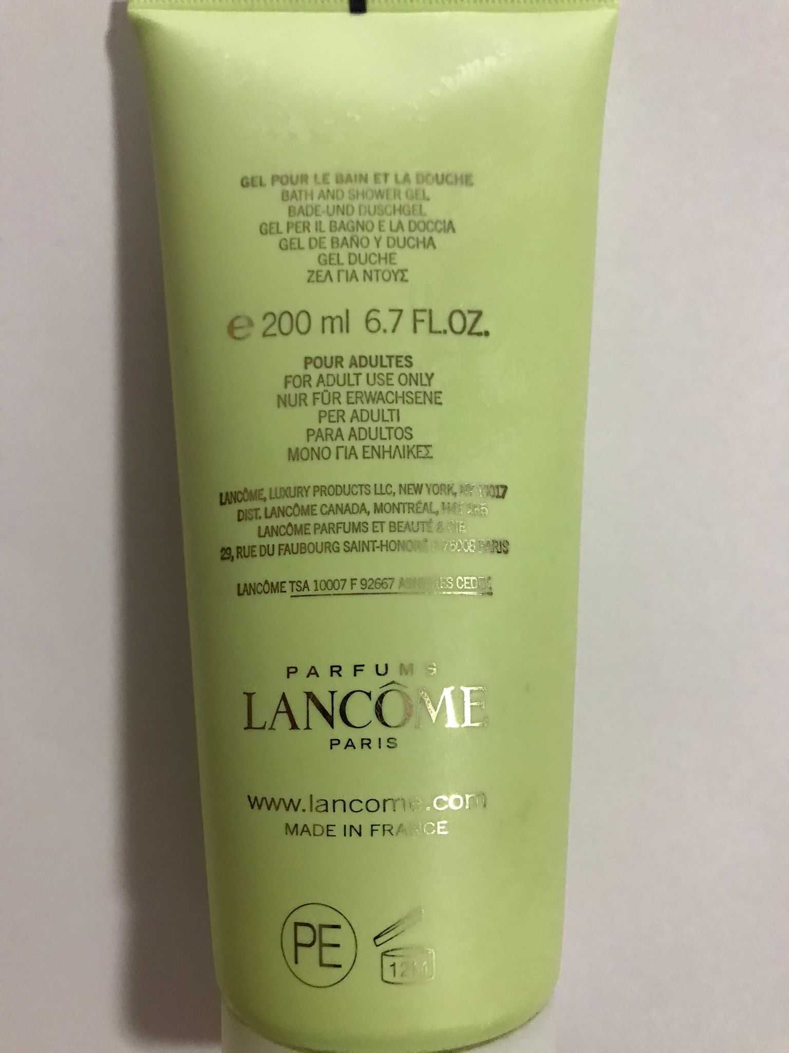 Gel de dus parfumat O de Lancome