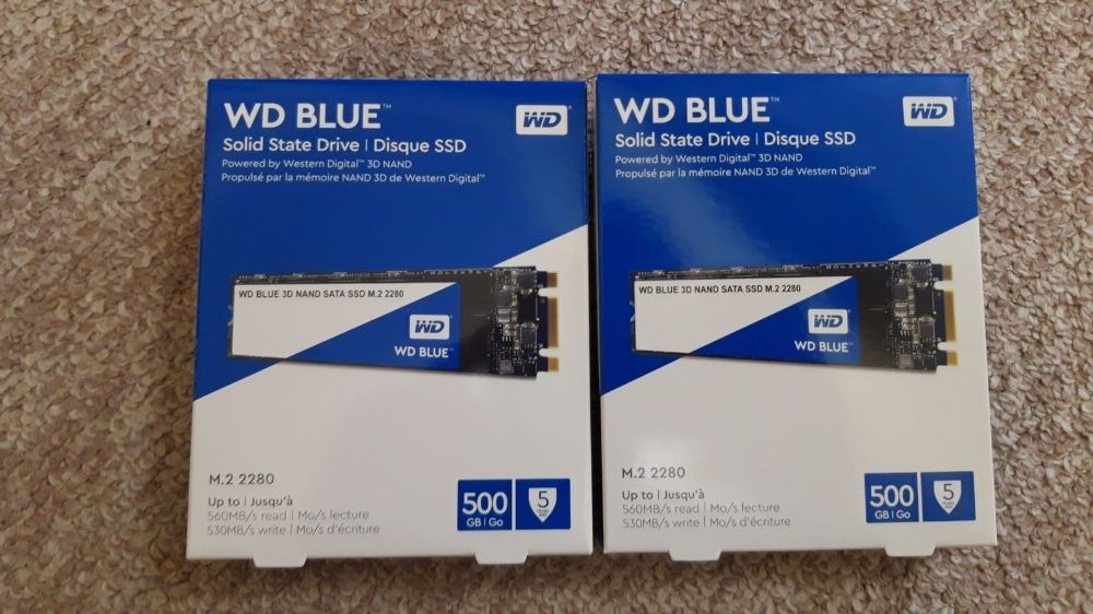 Ssd WD Blue m.2 de 500Gb –nou, sigilat