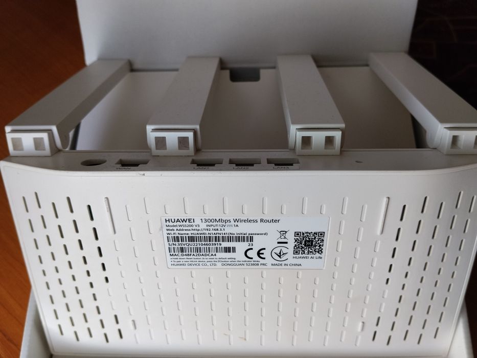 Vând Router Huawei Wi-Fi WS5200 NEW - Wi-Fi 1300Mbps