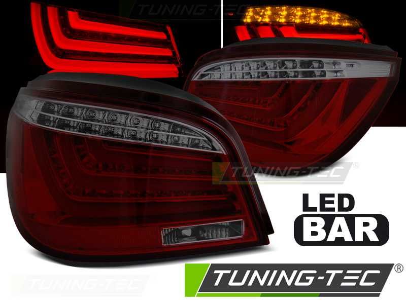 Stop stopuri triple BMW E60 LED BAR rosu fumuriu NOU