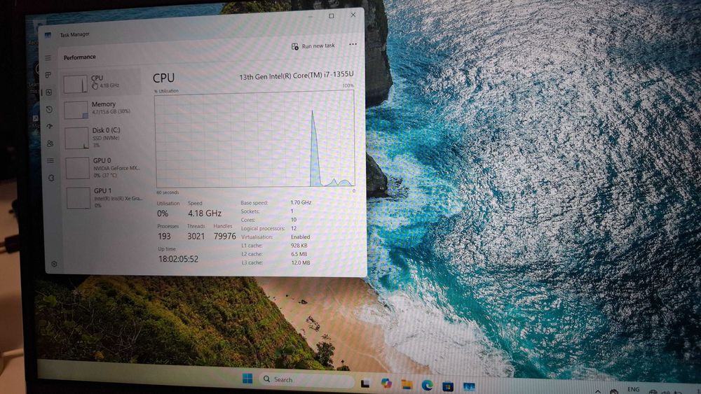 Laptop HP Pavilion i7-1355U/16GB RAM/512GB SSD/GeForce MX550 2GB Nou