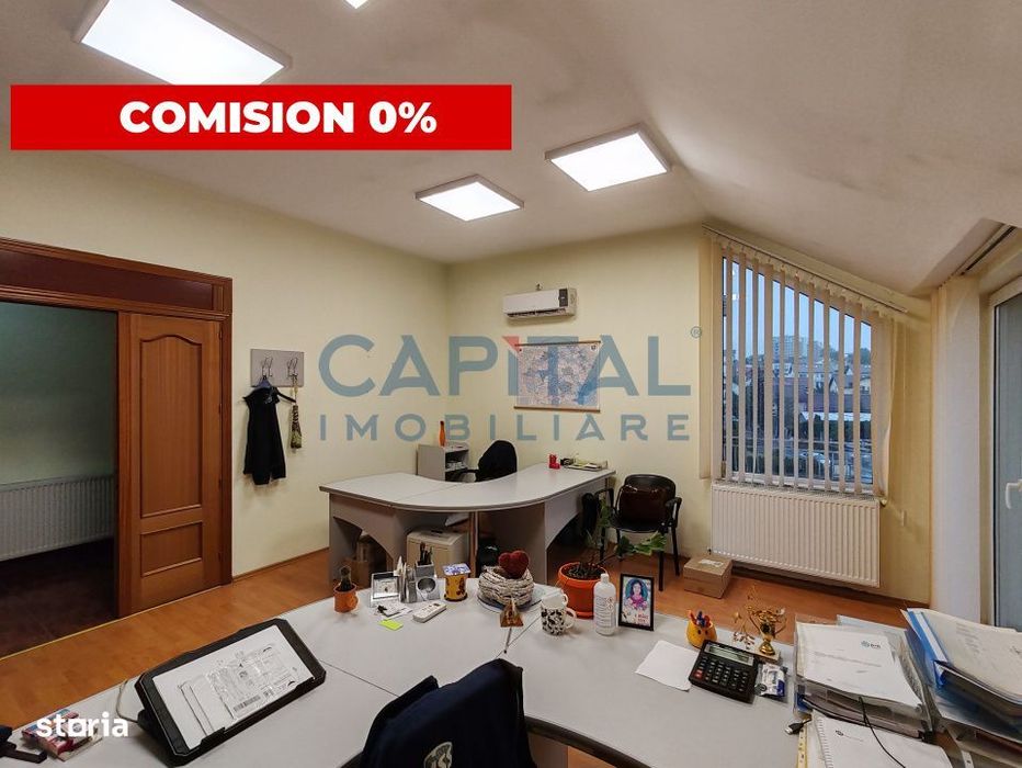 Apartament/spatiu de birou cu 5 camere, 2 parcari in Buna Ziua! Comisi