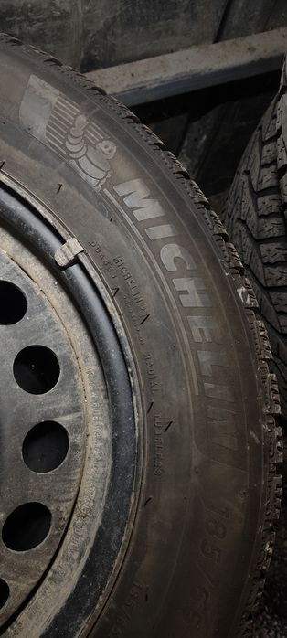 4бр Зимни гуми Мишелин 185 65 15 с джанти