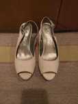 sandale piele intoarsa nude, model piele de sarpe, marimea 36
