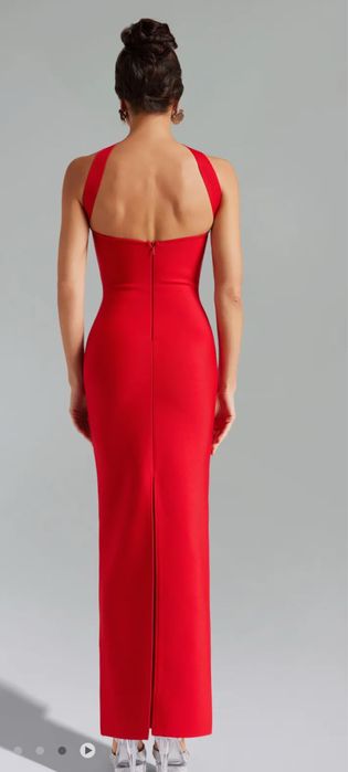 Rochie rosie bandage XS