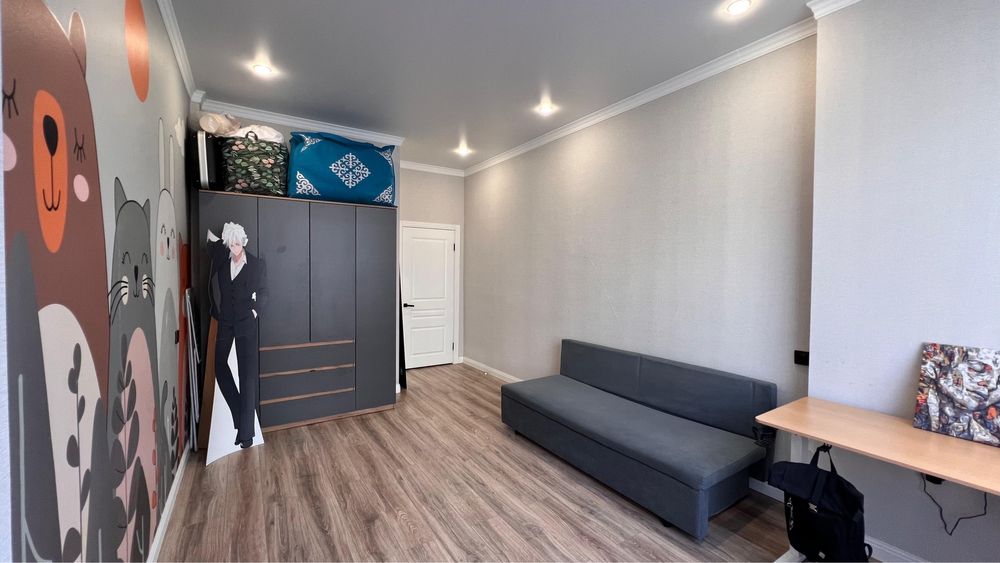 Продам диван раскладной, синий