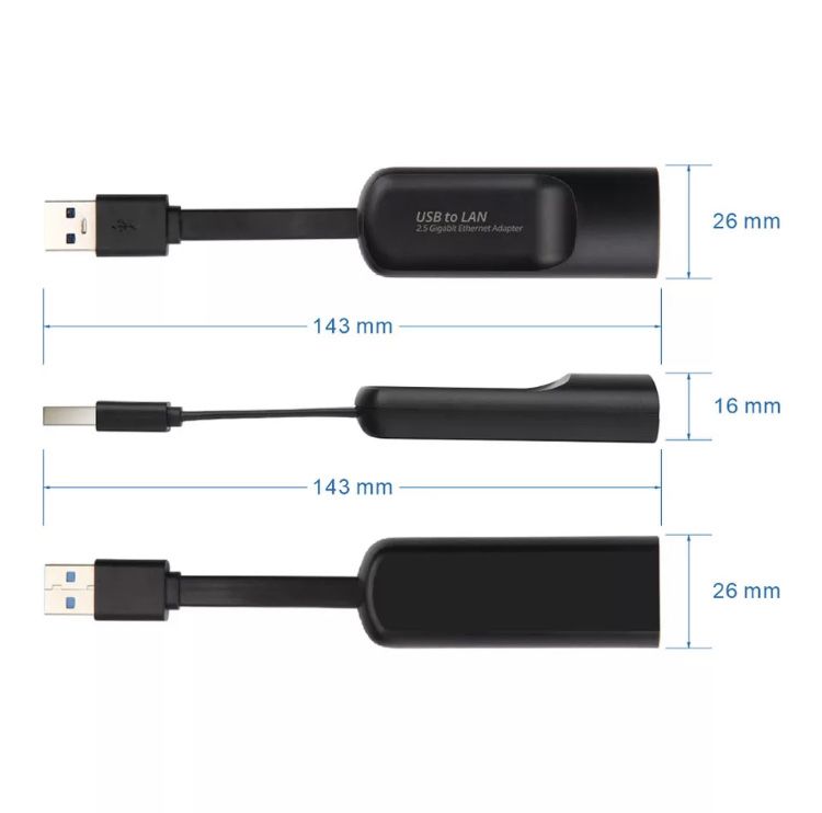 USB type C to LAN 2.5 Gbit/sec