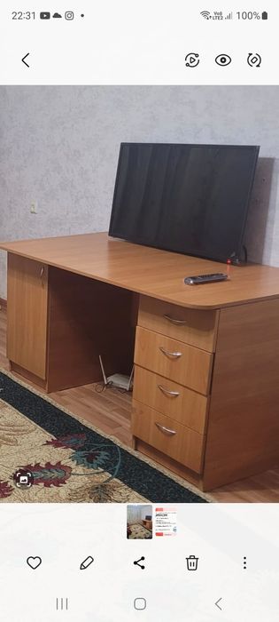 Стол рабочий большой