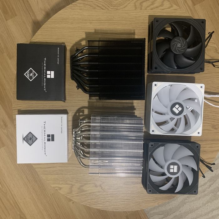 Cooler dual tower  ThermalRight, afisaj Rgb, ventilatoare 120mm ARGB