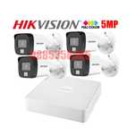 5MP HIKVISION Комплект за Видеонаблюдение с 4 Камери COLORVU и DVR