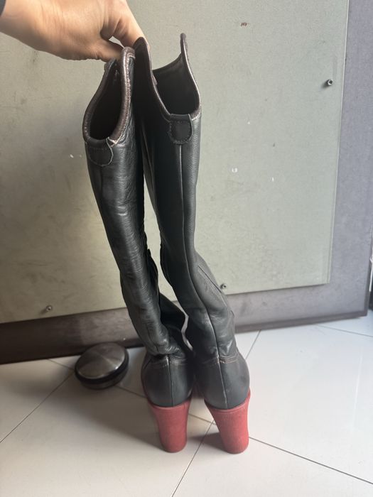 Ботуши от естествена кожа и гьон