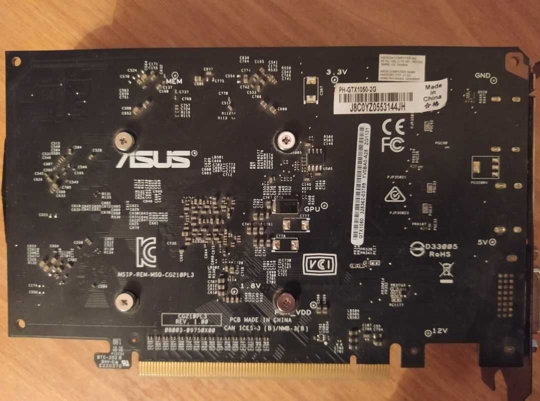 GTX 1050 Asus Phoenix 2gb