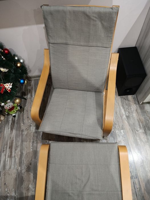 Релаксиращ стол с табуретка