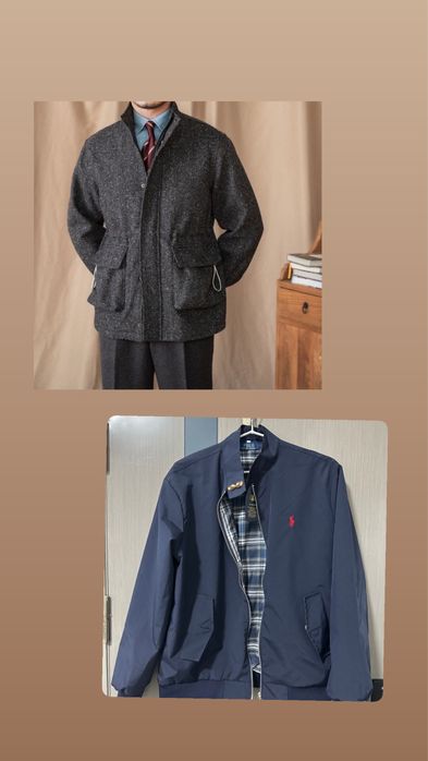 Мужской ветровка бомбер куртка polo ralph mardan