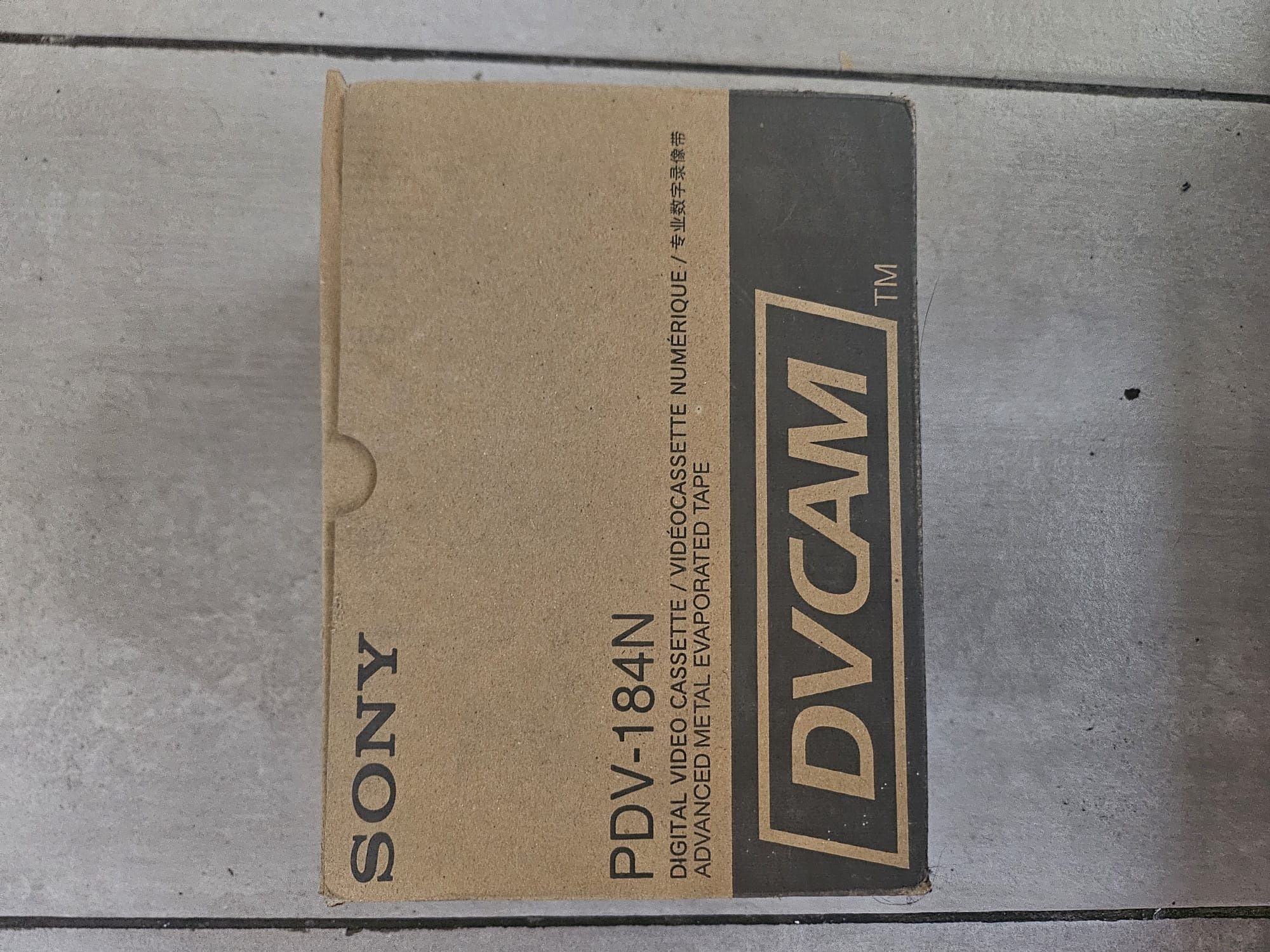 Sony casete DVCam noi