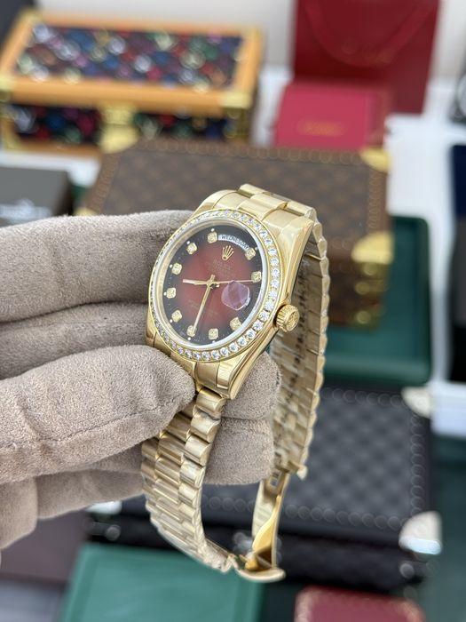 Rolex Day-Date 36mm Red Dial