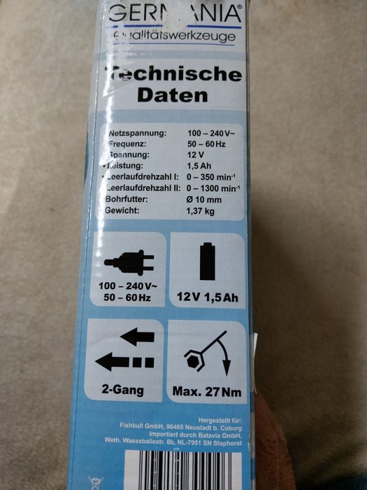 Bormasina li-ion Akku Schrauber