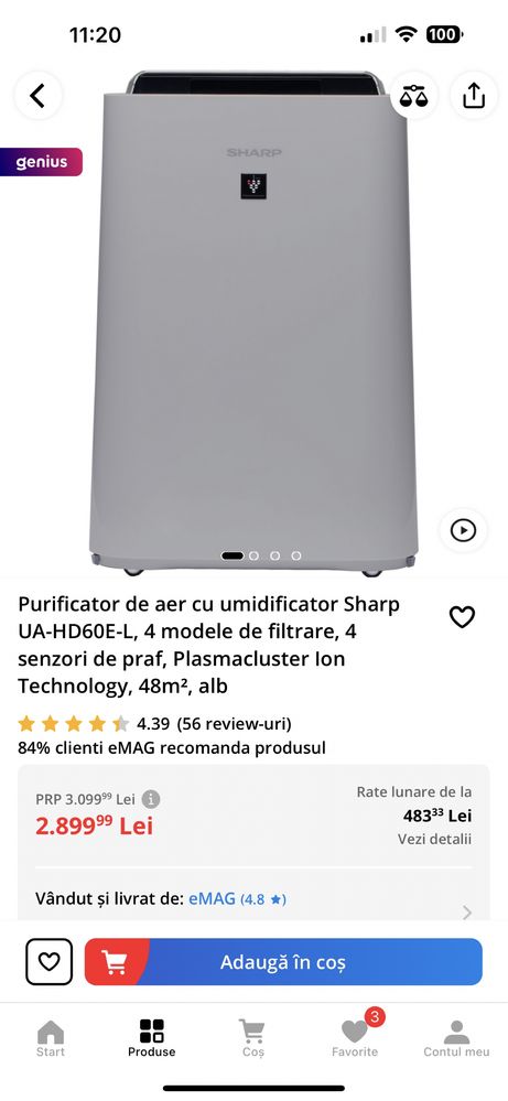 Purificator de aer - Sharp