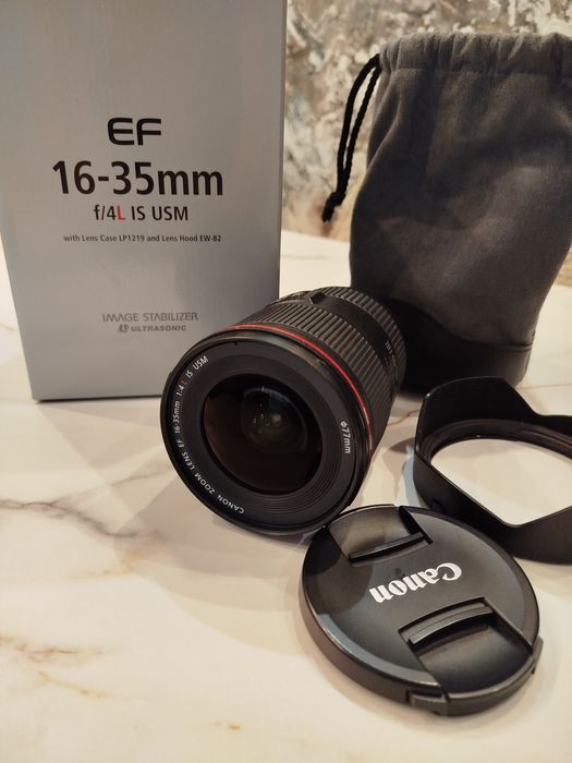 Продавам Обектив Canon EF 16-35mm f4 L IS USM