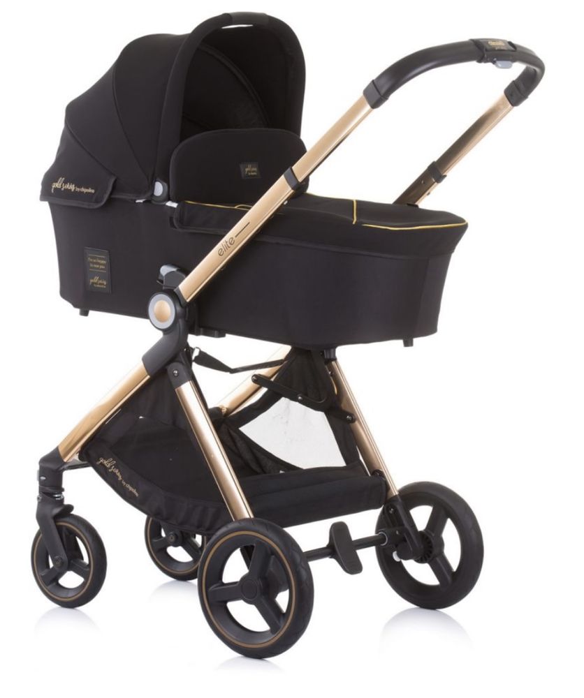 Детска количка Chipolino - Елит, 3 в 1, черна