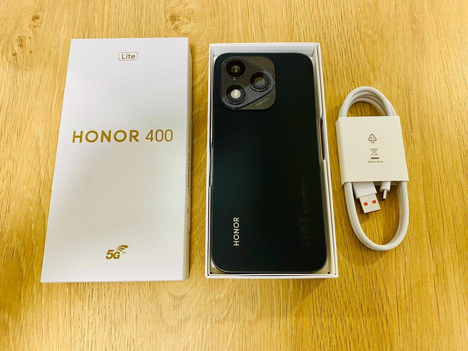 ЧИСТО НОВ !!! HONOR 400 Lite, 8GB RAM, 256GB, Velvet Black
