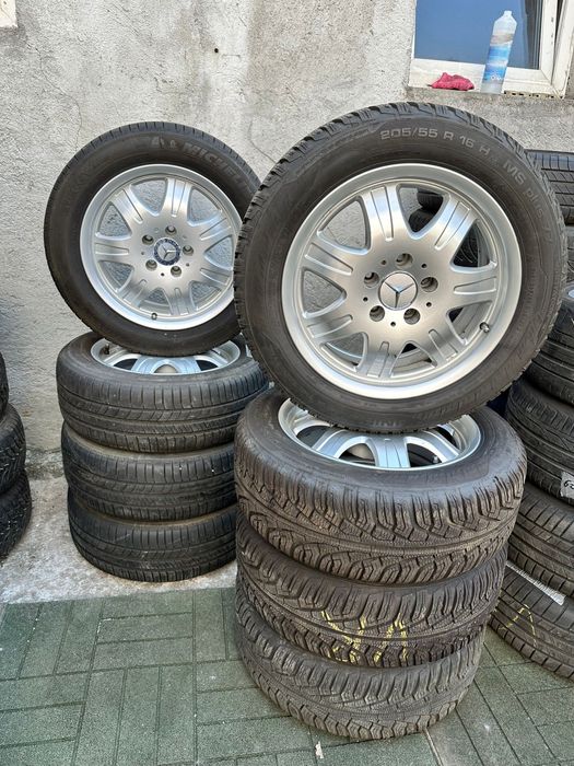 Roti Mercedes SLK A Klasse 2 seturi Iarna/Vara 205/55R16