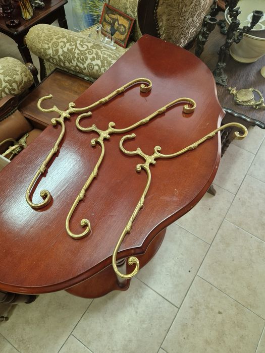 Лот от 3 броя антикварни френски бронзови закачалки