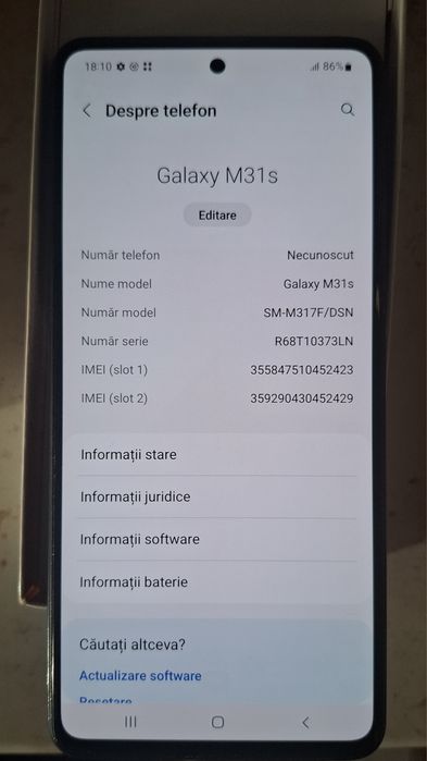 Samsumg M31s impecabil