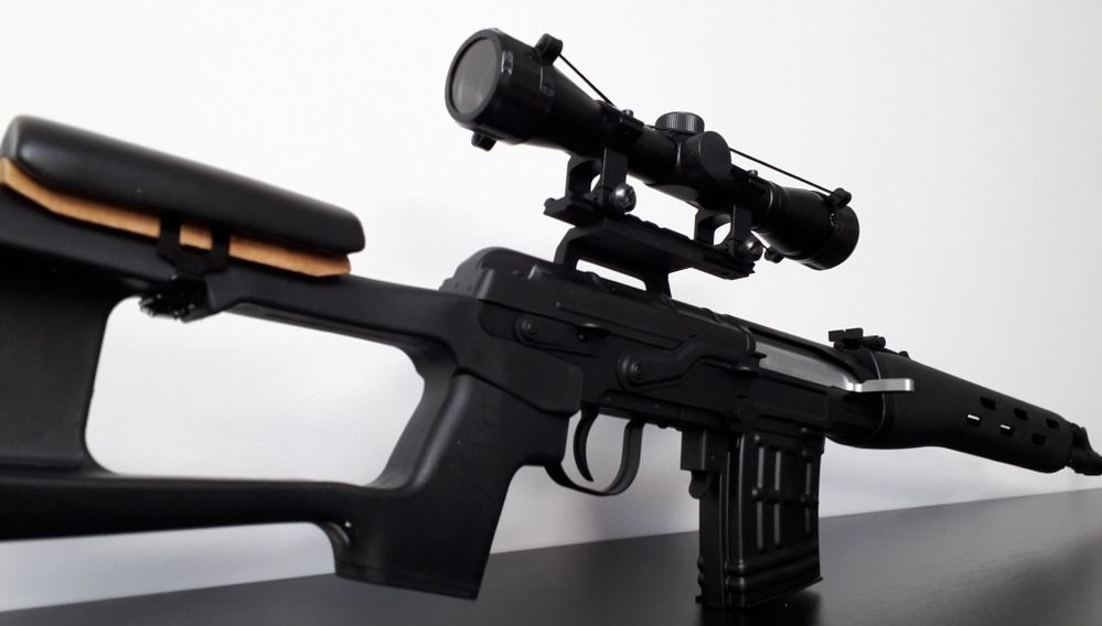 MODIFICAT 4J+PSL DRAGUNOV sniper airsoft FULL METAL hop-up reglabil