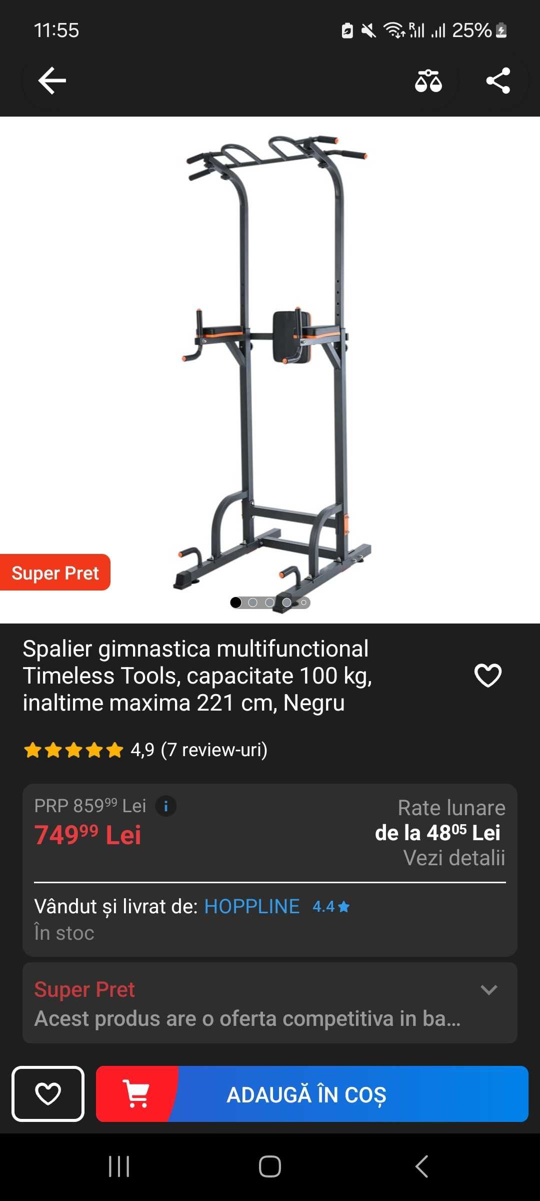 Pull up bar. Spalier gimnastica