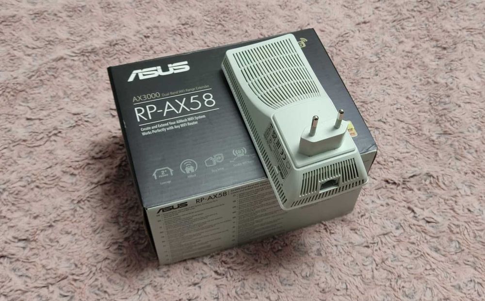 Extender AiMesh WiFi 6 AX3000 Asus RP-AX58, 160MHz channels