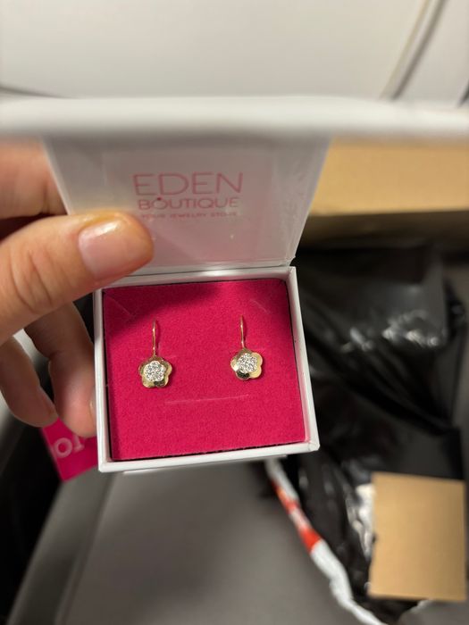 Cercei AUT fetita nou cu eticheta si certificat de garantie