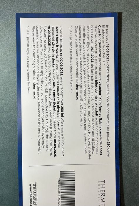 VOUCHER Therme Bucuresti